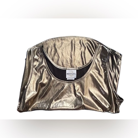 🌟VTG! BENTLEY! GOLD LAME TOP!!🌟 RARE!!!! ULTRA COOL VTG 70S-80S! DISCO!!⭐️ - Picture 5 of 16